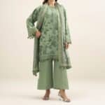 Embroidered Cotton Viscose Suit
