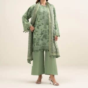 Embroidered Cotton Viscose Suit
