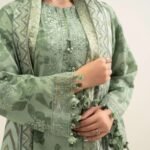 3 Piece Embroidered Cotton Viscose Suit gift for Mothers Day