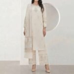 3 Piece Special Jacquard Suit (Stitched) gift for Eid