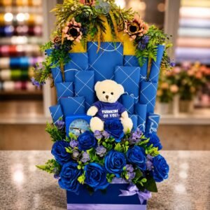 Blue Landscape Box chocolate gift for Wedding