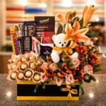 Chocolate Box with Artificial Flowers - Anniversary Gifts | Giftoo Pakistan